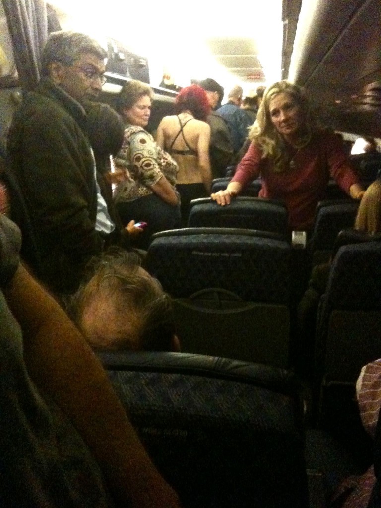 Girl on Plane