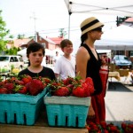Strawberries and Pouting at Shepherdstown Farmers Market WV