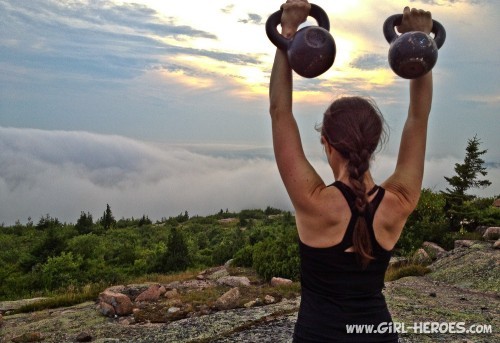 double kettlebell workout