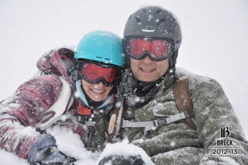 Brent and Jenn Snow Buddies