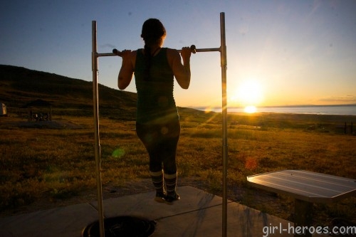 pull ups sunset antelope island