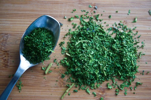 How to make green veggie powder