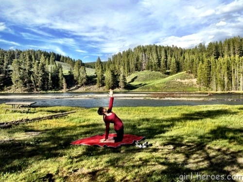 yoga in yellowstone